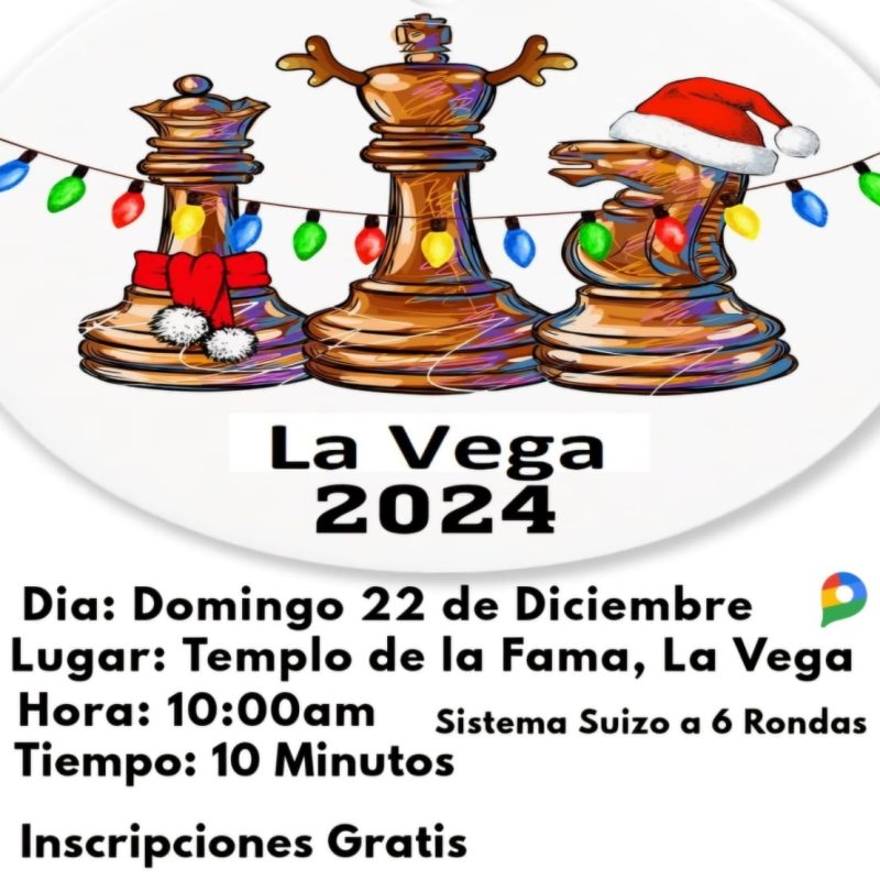 Anuncian 1er. Torneo provincial navideño la vega 2024