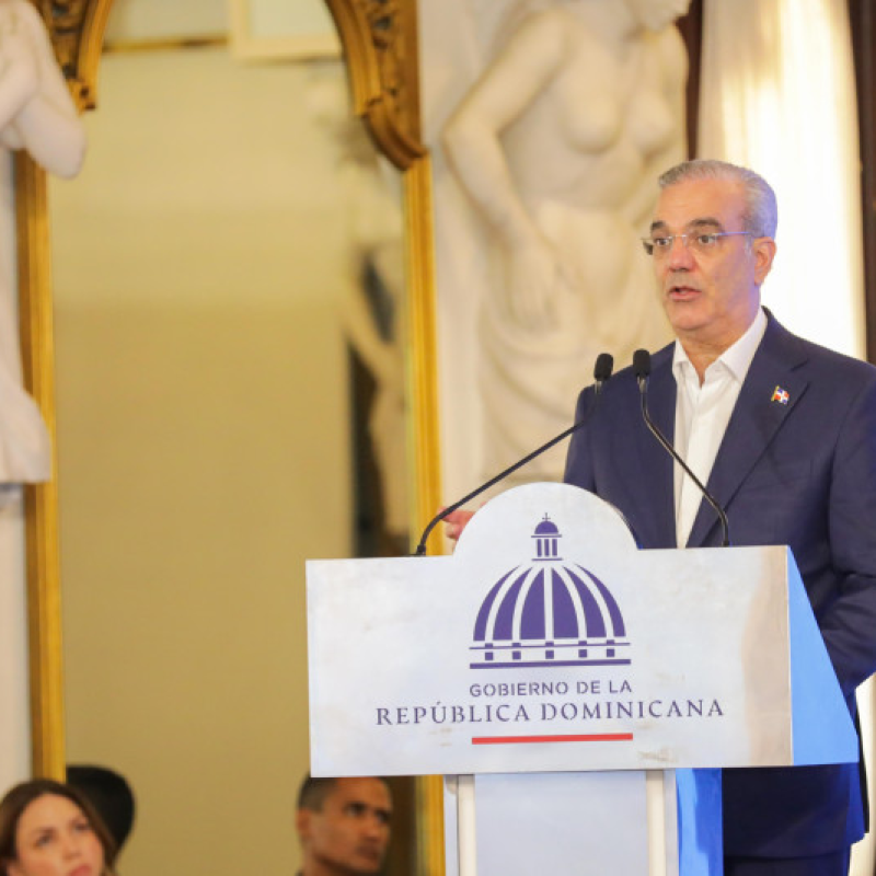 El presidente de la República Luis Abinader