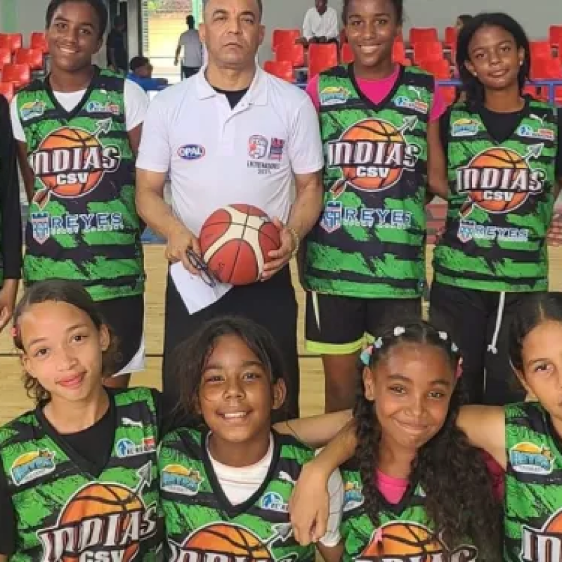 Indias del club San Vicente dominan Guerreras de Higüey en intercambio de baloncesto femenino