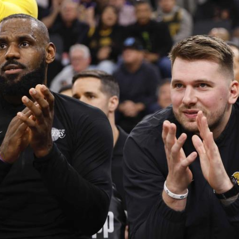 LeBron James y Luka Doncic