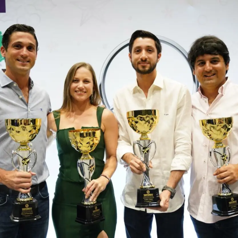 Manuel Bancalari, Demic Tavard, Carlos Gómez y José Alfaro