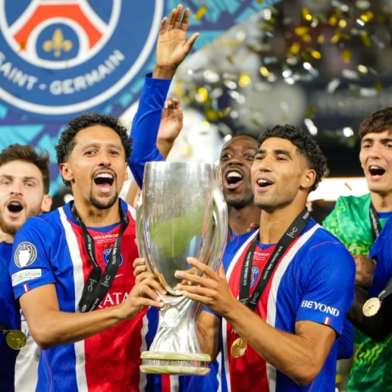 Marquinhos y Achraf Hakimi