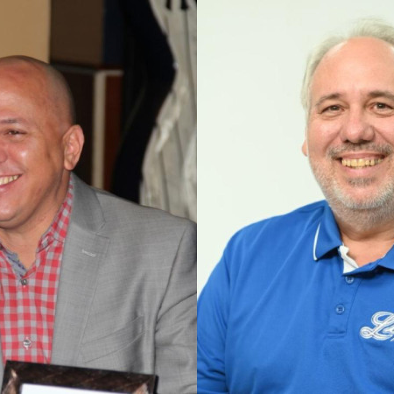 Tenchy Rodríguez y Fernando Ravelo.
